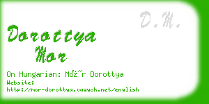 dorottya mor business card